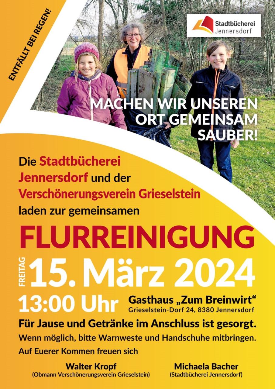 Plakat Flurreinigung