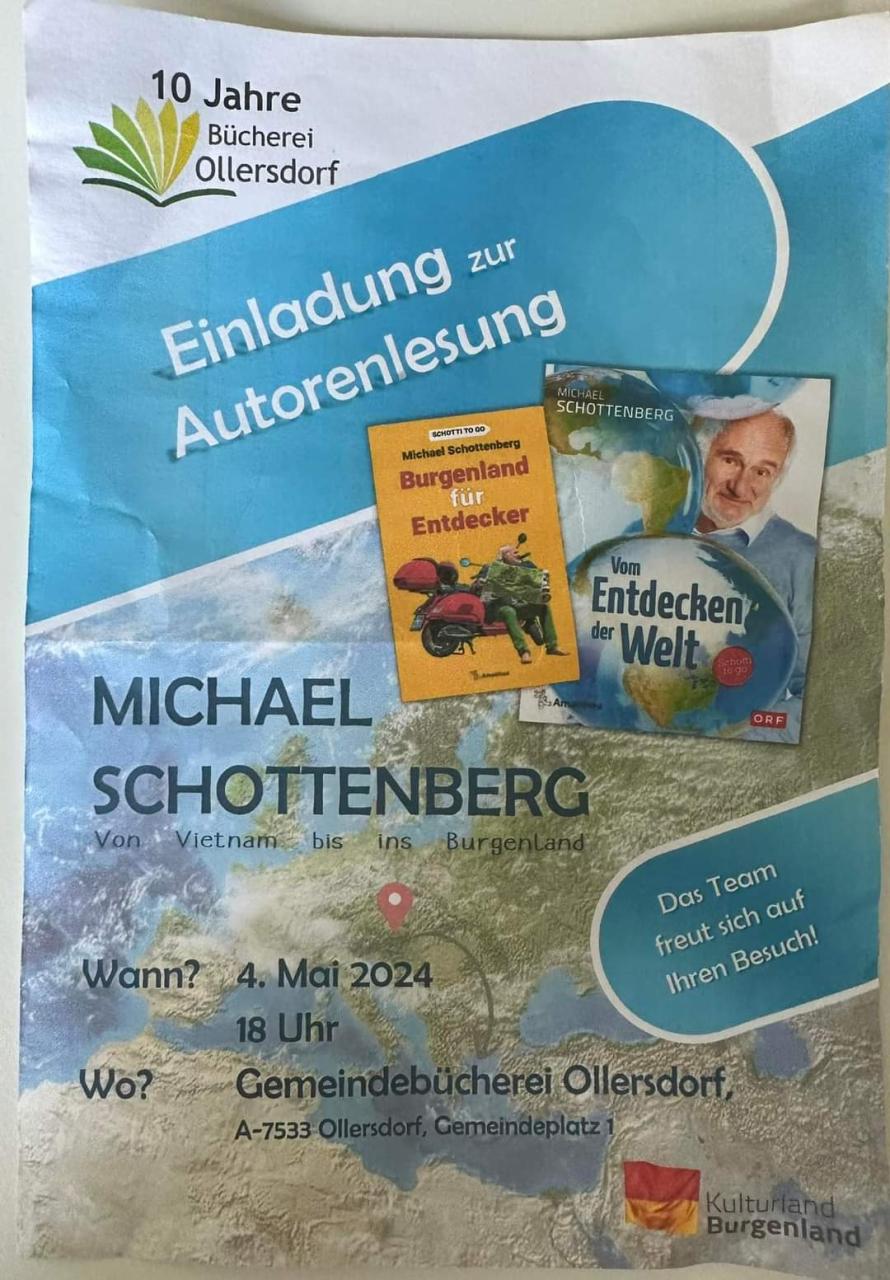 Plakat Lesung Michael Schottenberg