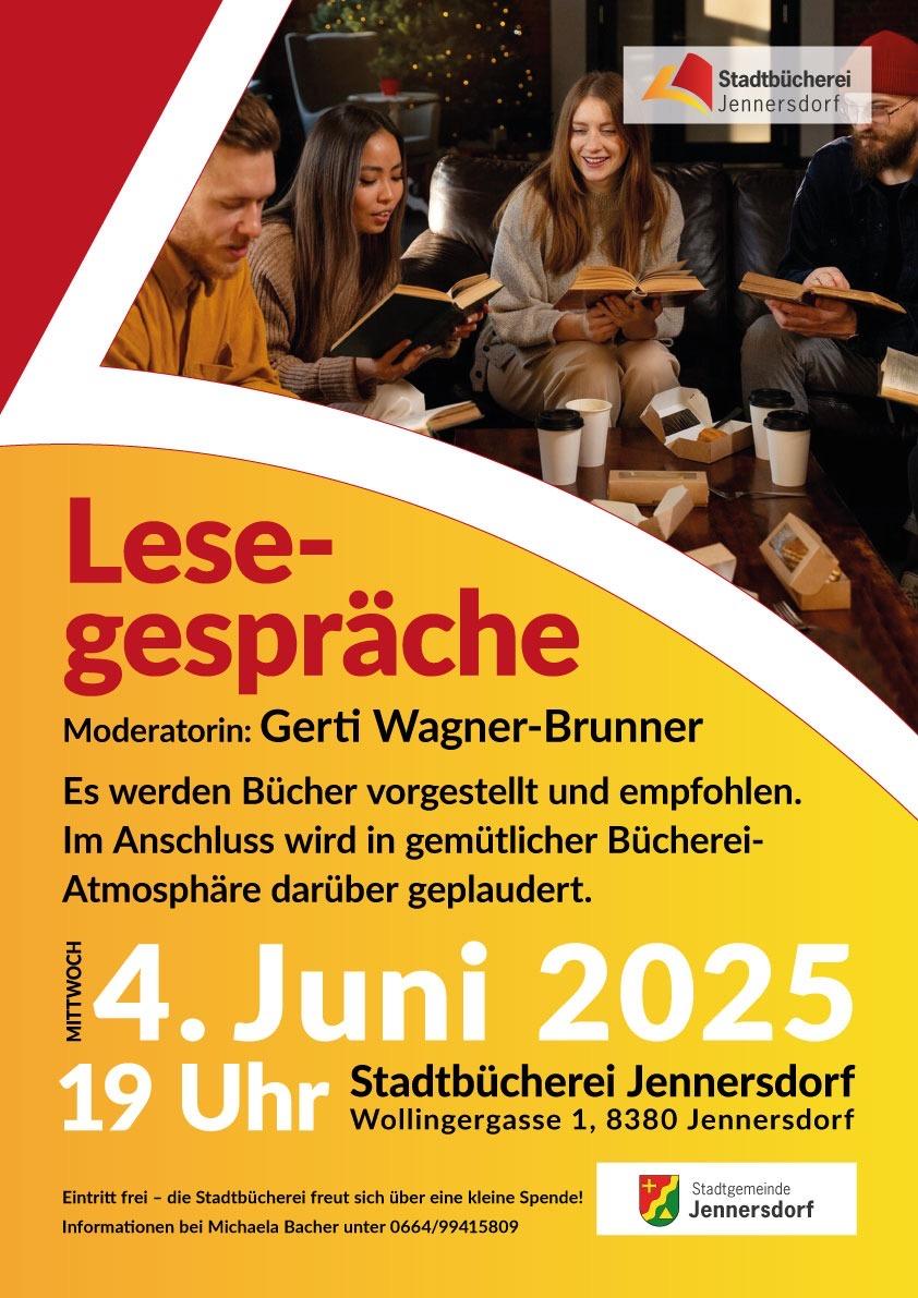 Plakat Einladung Lesegespräche