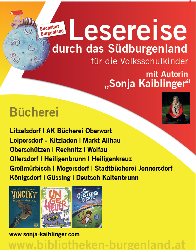 Flyer Lesereise Sonja Kaiblinger