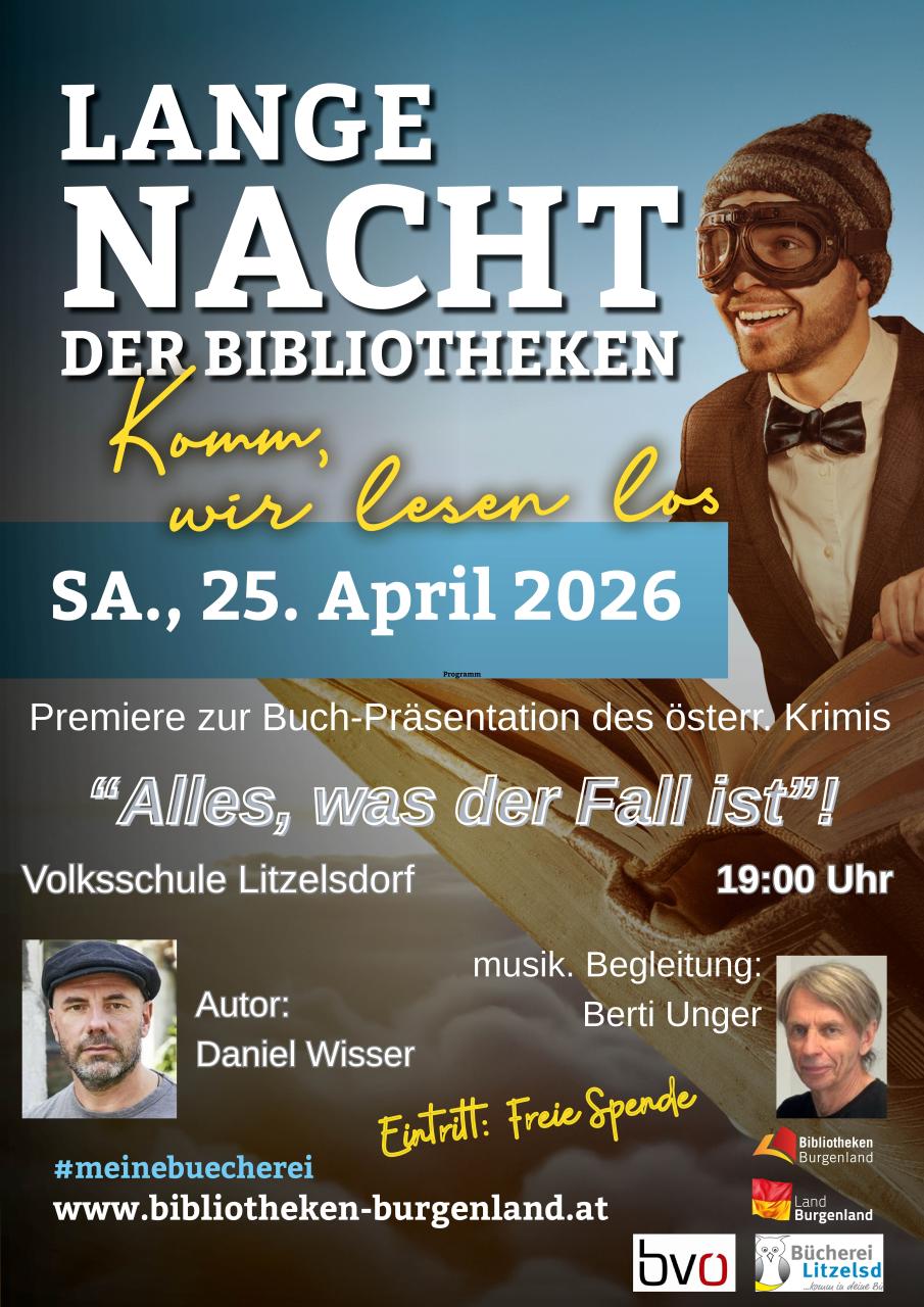 Plakat Lange Nacht der Bibliotheken - Litzelsdorf