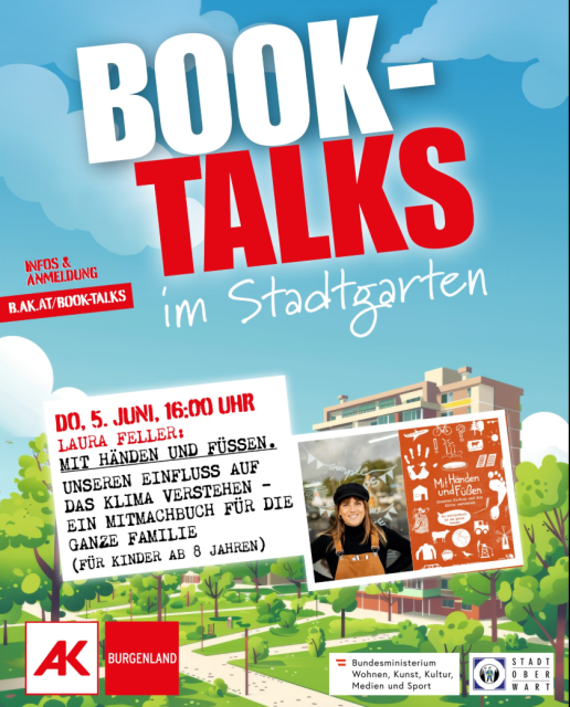 Plakat Book-Talks Laura Feller