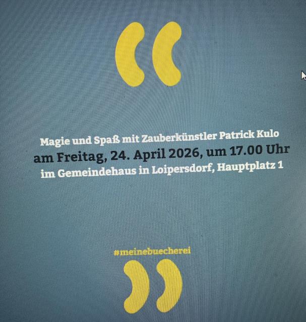Lange Nacht der Bibliotheken Bücherei Loipersdorf-Kitzladen